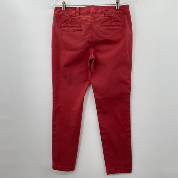 DAUGHTERS OF THE LIBERATION STRETCH STRAIGHT LEG PANTS RUST WOMENS SIZE 6 - Picture 5 of 6